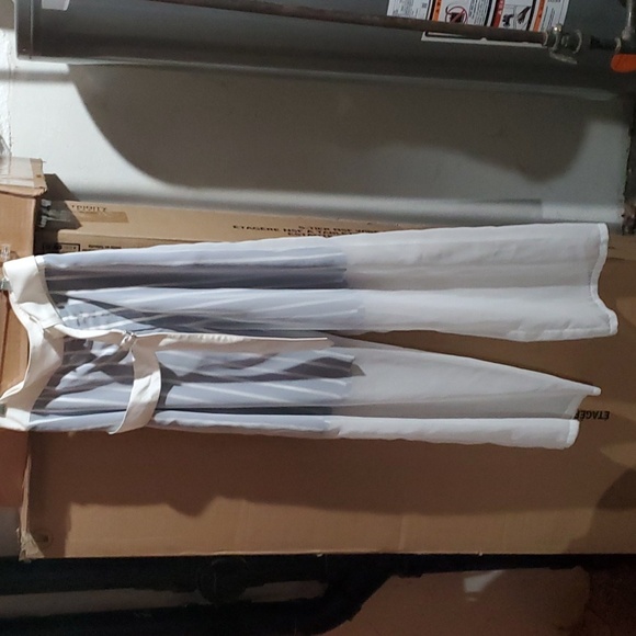 Sz 2Japanese (M) NWT Hyke shorts with sheer layover belted pants - Picture 2 of 7